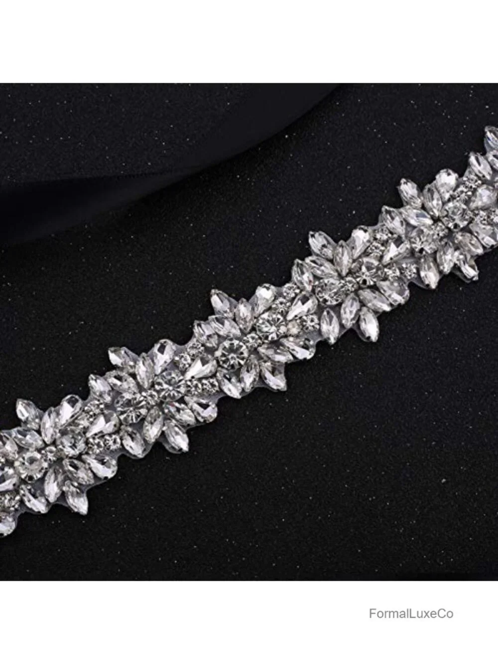 Handmade Crystal Rhinestone Sash Wedding Belt for Bride Dress